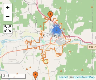 Area schools map